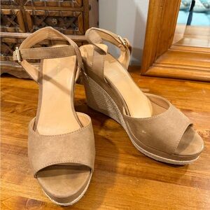 Tommy Hilfiger Tan Wedge Sandals